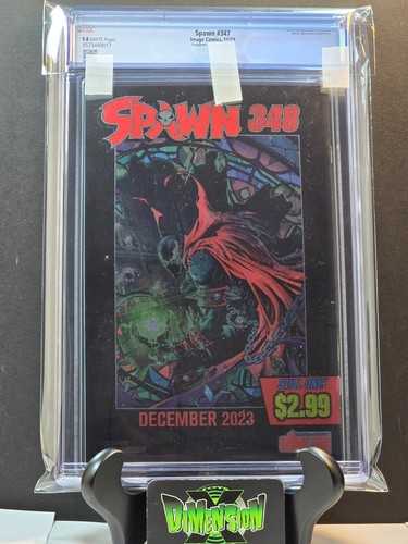 SPAWN #347 CGC 9.8 SINGAPUR CÓMIC CON EDICIÓN LÁMINA VIRGEN TITIRITERO LEE CUBIERTA - Imagen 3 de 3
