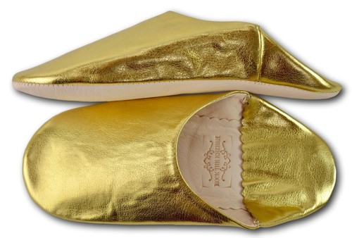 MOROCCAN LEATHER BABOUCHE SLIPPERS SHEEPSKIN SLIDES MULES WOMENS **HANDMADE** - Picture 200 of 205