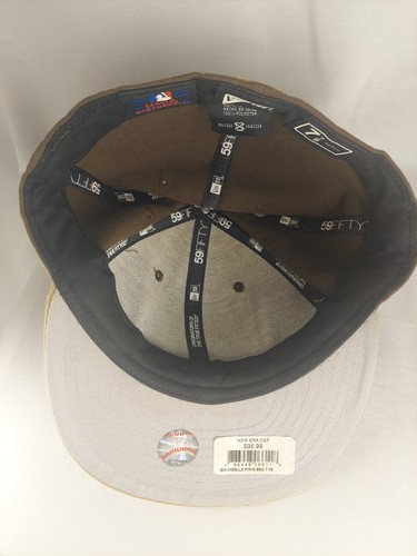 NEW ERA PITTSBURGH PIRATES MASKED PIRATES 59FIFTY PATCH HAT SIZE 7 7/8 BROWN/TAN - Picture 8 of 8