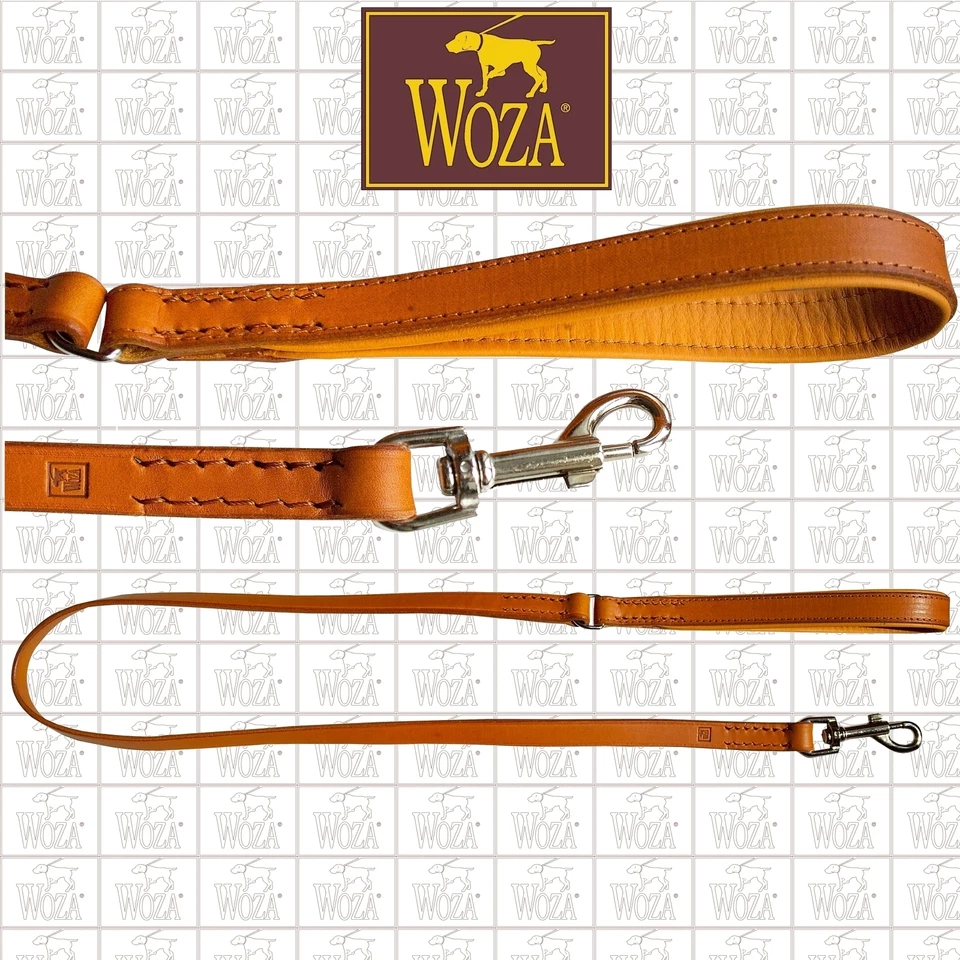 WOZA Premium Hundeleine Vollleder Lederleine Rindnappa Handgenäht ПОВОДОК L1132