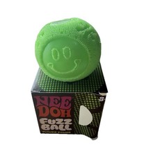 Nee Doh Fuzz Ball Flower Power Tactile Squeeze Toy, Green,