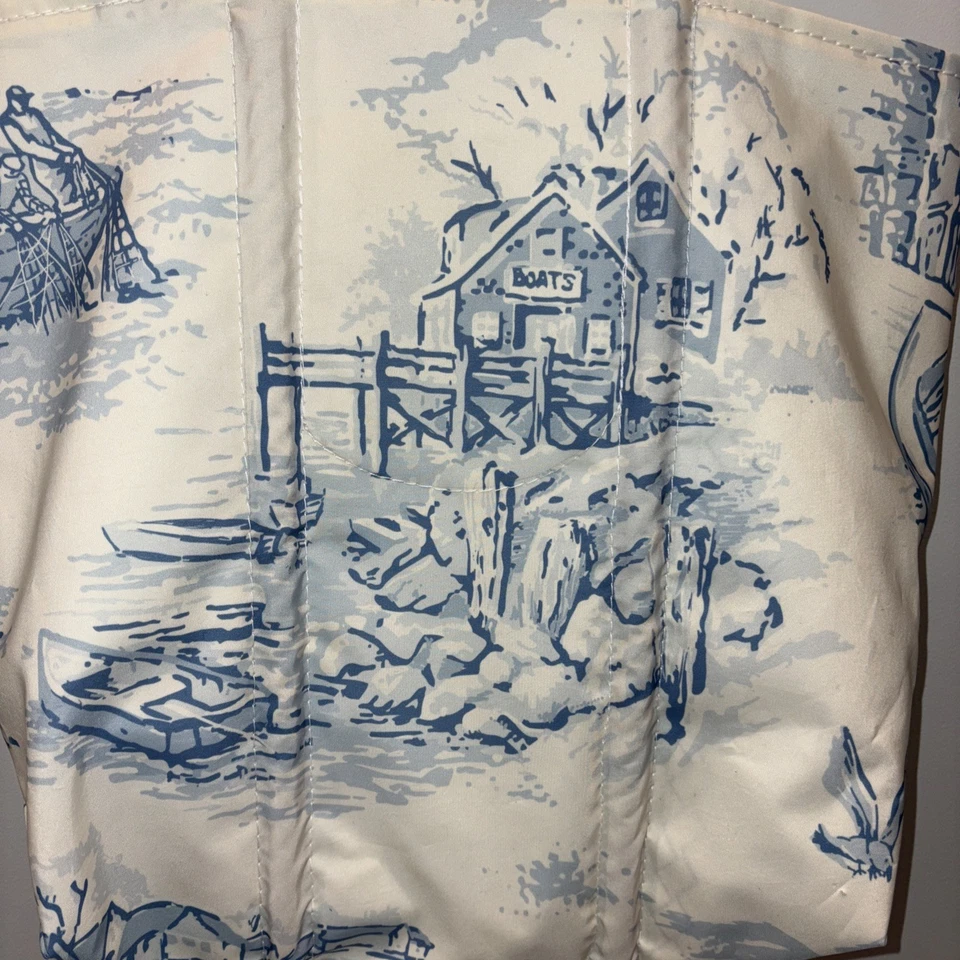 海包中号缅因州渔村托特包大麻手柄。 手机口袋 — 第 2/4 张图片