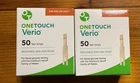 2 Boxes Of One Touch Verio Blood Glucose Test Strips - 2 x 50ct - EXP: 09/2026+