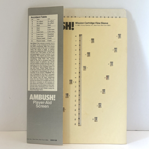 Vintage 1983 Victory Games AMBUSH! Solitaire Squad Level WWII Combat France 1944 - Picture 10 of 11