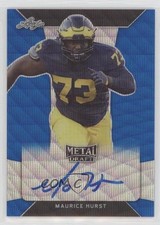 2018 Leaf Metal Draft Blue Wave Foil /20 Maurice Hurst #BA-MH1 Rookie Auto RC