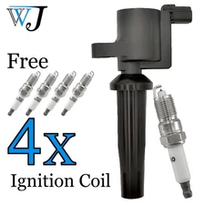 4X Ignition Coil+Iridium Spark Plug Kit For 2003-2008 Ford Focus 4M5U12A366BC