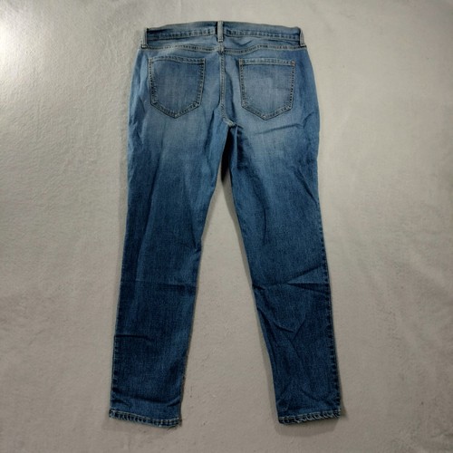 Old Navy Boyfriend Skinny Distressed Blue Denim Jeans Womens Size 10R - Picture 2 of 5