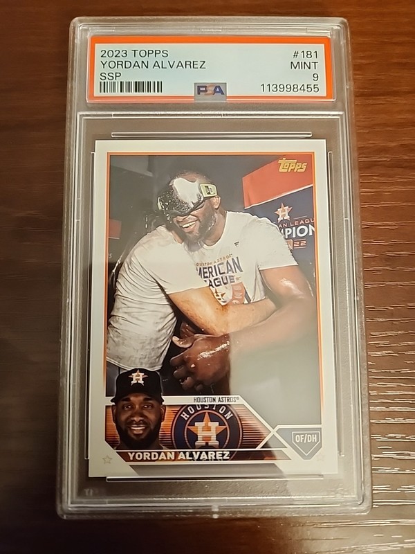 2023 Topps Yordan Alvarez Golden Mirror SSP PSA 9