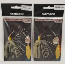 (2) Shimano Swagy Strong 1/2 oz Spinnerbait Fishing Lures Lot of 2 - Black Gold