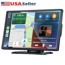 9"  Wireless Car Stereo GPS Navigation w/ Apple Carplay & Android Auto Receivers