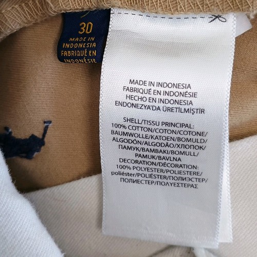 Polo Ralph Lauren Shorts Classic Fit  Blue Pony Men's Size 30 Khaki - Picture 5 of 9