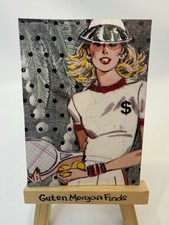 ACEO Art Card Original: Surrealist Cut Paper Collage: Leisure Class President