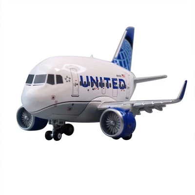 Replica Aircraft 1/300 For Airbus United Airlines A321 Q-Version Diecast 12cm - Image 1 of 4