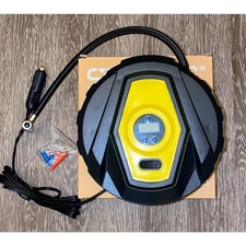 New Portable Automotive Tire Compressor Inflator Pump 9v Vehicle Digital Light