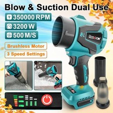 Electric Turbo Blowers 3 Gears Brushless Cordless Electric Air Blower Hand Dust