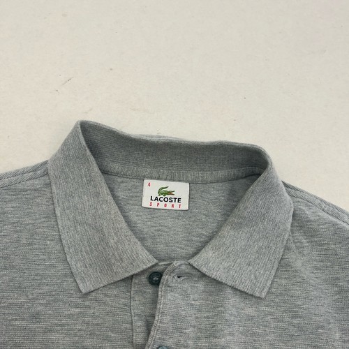 Lacoste Poloshirt Grau Größe M 4 Kurzarm Baumwolle Devanlay Logo - Bild 6 von 13
