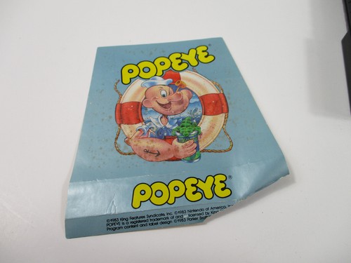 POPEYE Atari 5200 Game Cartridge Detached Label - Bild 2 von 4
