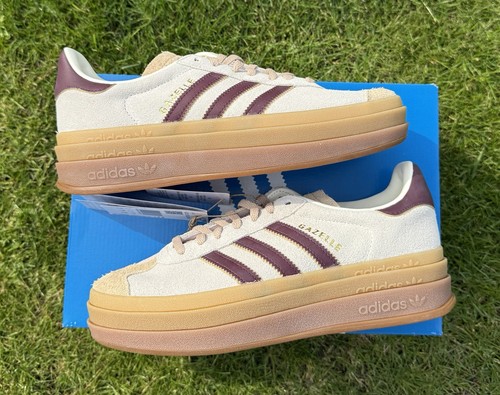 Adidas Gazelle Bold Cream White/Maroon UK 6 In Hand Ready To Dispatch✅Brand New - Picture 7 of 9