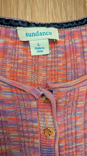 Top Henley Sundance Legends manga 3/4 rosa teñido espacial talla L  - Imagen 2 de 7