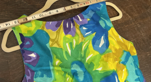 Vintage Kalama Fashions Hawaiian Sexy Maxi Dress sz14 Floral Tropical Side Slit - Picture 13 of 16