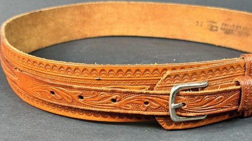 Frontier Tooled Style Ledergürtel Größe 32 Taille - Bild 5 von 9