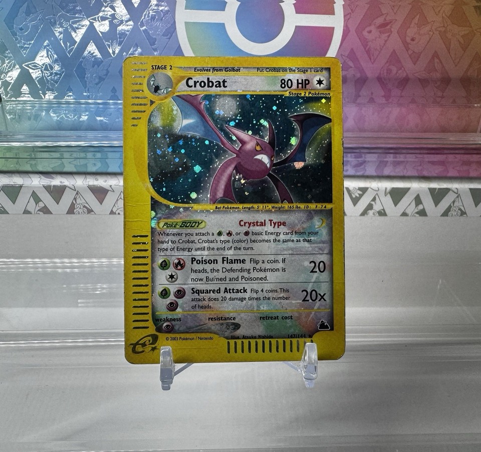 Pokemon Crobat Skyridge Crystal Holo Rare #147 | eBay