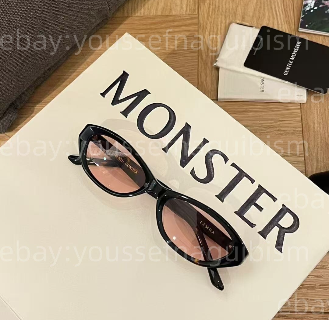2026 GentleMonster Lamda T9 Sunglasses Brown Frame Red Lenses | eBay