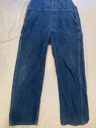 Red Kap Latzhose Herren Gr. 45x33 blau Medium Wash Denim Latzhose Comfort, Workwear " - Bild 4 von 9