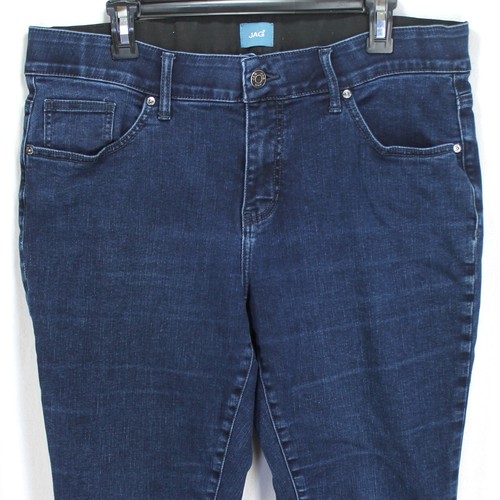 Jag Carter Girlfriend Jeans Womens Size 16W Dark Wash Blue Stretch Denim - Picture 2 of 5
