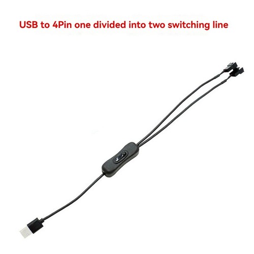 USB auf 3-Pin / 4-Pin PWM 5 V USB-Lüfter-Netzteilkabel mit Ummantelung, Geh8045 - Bild 5 von 9
