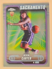 2024-25 Topps Chrome #134 Devin Carter RC Sacramento Kings