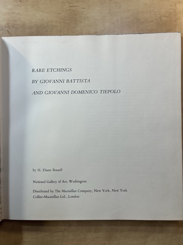 RARE ETCHINGS BY G.B. & G.D. TIEPOLO FIRST Printing Art Book Hard Cover - Picture 4 of 10
