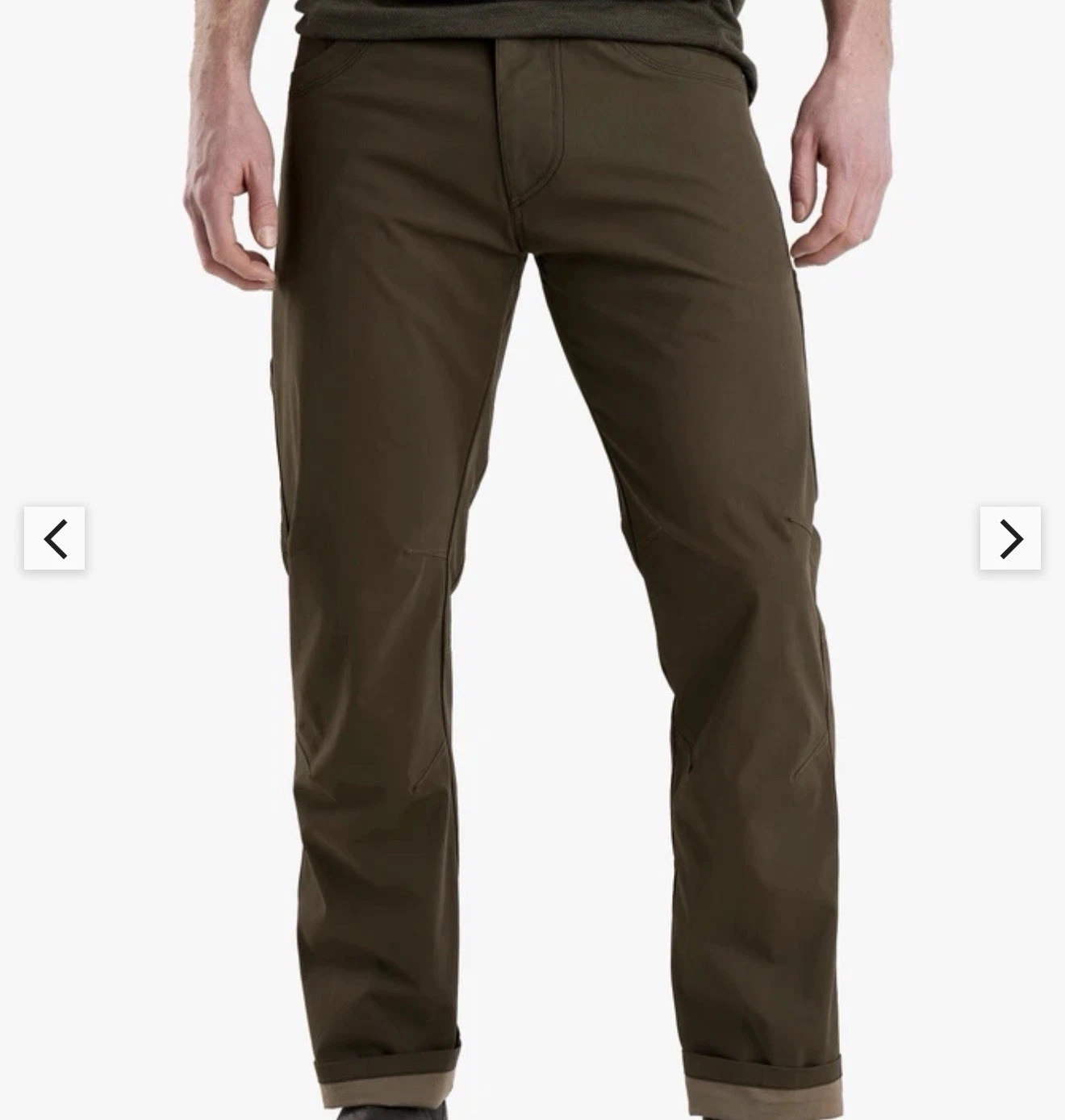 New With Tags KUHL Mens Revolvr Pant Full Fit/Gun Metal Size 38WX32L Style# 5232