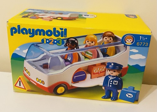 Playmobil 1.2.3 Airport Shuttle Bus Toy Set (item number 6773) - Picture 1 of 6