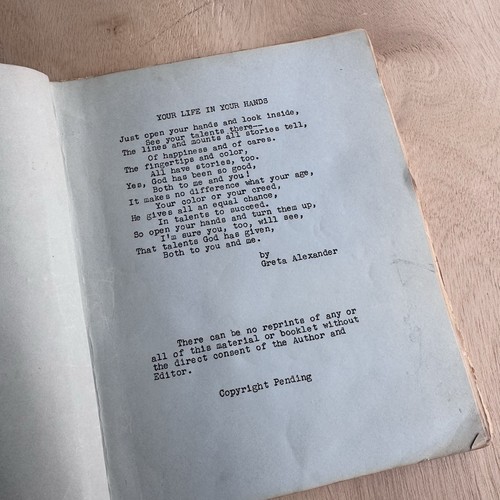 Warum bin ich ich? Greta Alexander Vintage Palmistry Chiromancy Manuscript Book Magic - Bild 3 von 9