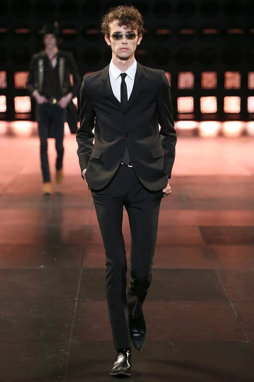 Saint Laurent — SAINT LAURENT Paris SS15 Black 3 Button Wool & Silk Jacket eu44 /uk34 Slimane XS