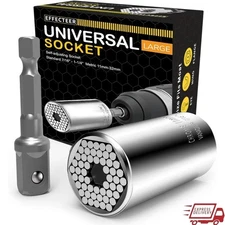 Universal Socket Self-adjusting 7/16 to 1-1/4 Adapter Wrench Drill Tools New