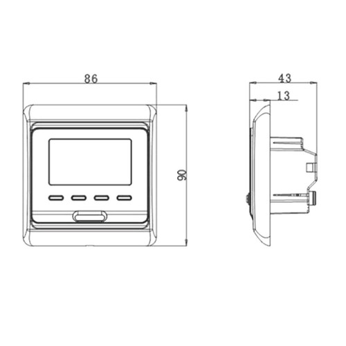 WIFI Thermostat Tuya Smart LED Raumthermostat Für Elektrische Fußbodenheizung DE - Bild 59 von 60