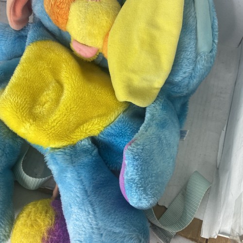 Rare Amtoy Popples Bag Backpack In Blue Color Bunny Collectible 80s - Picture 4 of 8