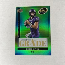 2025 Upper Deck World of Sports Making the Grade Green Josh Hoover #MTG-JH