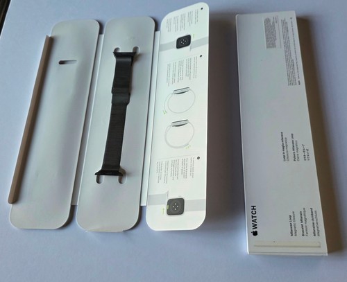 Unused Stainless Steel GRAPHITE Apple Watch 41mm Milanese Loop Band in Retail Pk - Picture 3 of 15