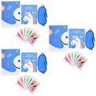 3 Sets of on The Unicorn Game Sticker Unicorn Party Game Plaything