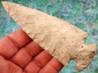 Large Super Fine 4 7/8 inch Missouri Hopewell Point with Butler COA Arrowheads