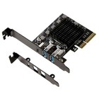 Karta przechwytywania PCIe z chipem Asmedia3242 2xUSB A 10Gbps i pojedynczym UsbC 20Gbps