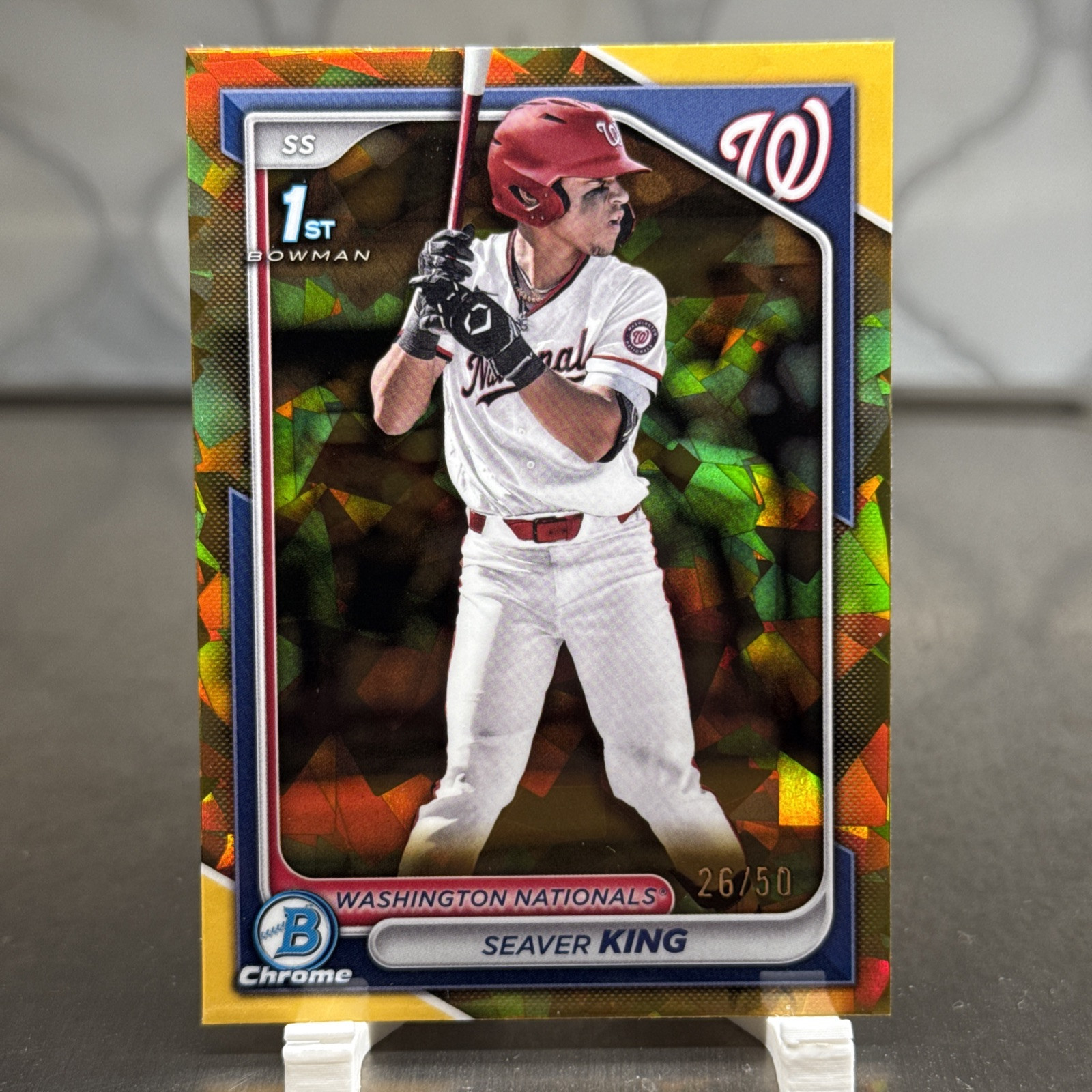 2024 Bowman Draft Sapphire Seaver King Gold /50 1st Bowman Nationals