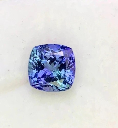 Blue Tanzanite Natural Cushion Cut 7-9 Ct Loose EGL Certified Loose Gemstone - Picture 5 of 6