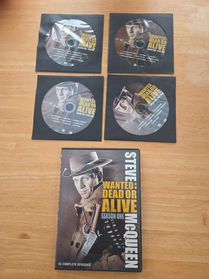 STEVE MCQUEEN wanted dead or alive season 1& 2 complete dvd - Image 2 of 4