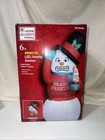 6' Gemmy Airblown Inflatable Animated Shivering Brain Freeze Snowman B778-114142