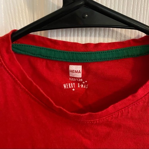 HEMA European Christmas Long Sleeve Tee Shirt Little Elf US Size 7 / 8 - Picture 6 of 9