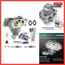 Carburetor for V Twin Lawn Mower Engine 796227 Replacement with Gasket Kit